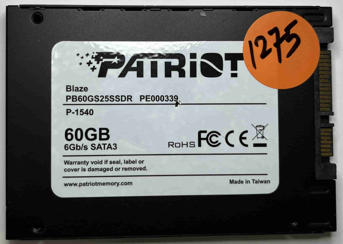 PATRIOT BLAZE PB60GS25SSDR PE000339 (1275) SSD for Sale