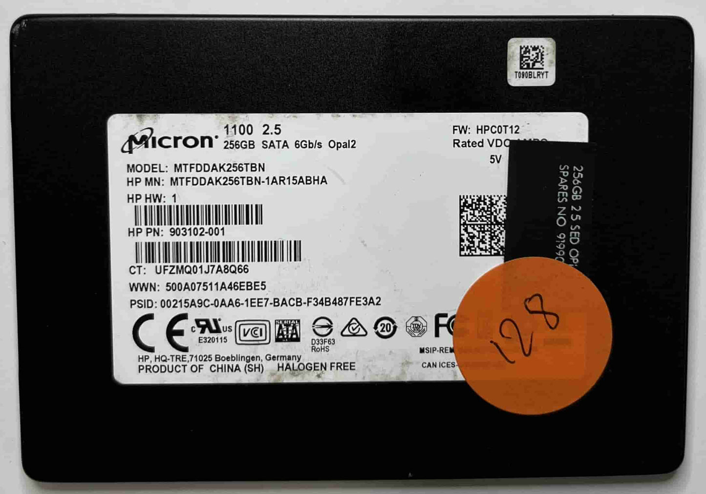 MICRON MTFDDAK256TBN 903102-001 (128) SSD for Sale