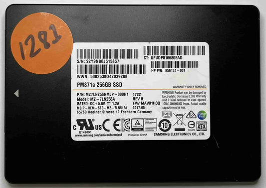 SAMSUNG MZ-7LN256A MZ7LN256HMJP-000H1 (1281) SSD for Sale
