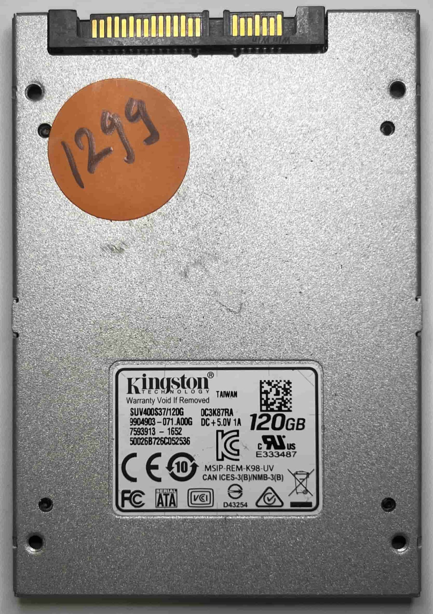 KINGSTON SUV400S37120G 9904903-071.A00G (1299) SSD for Sale