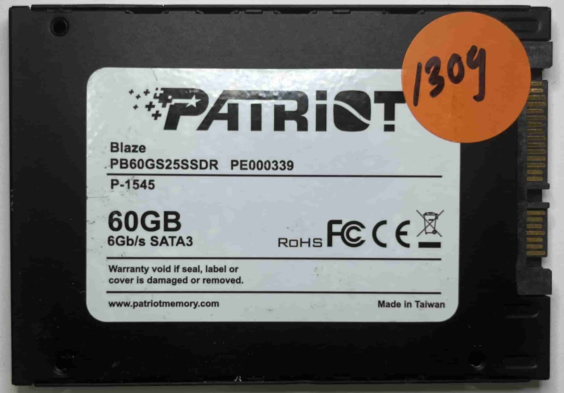 PATRIOT BLAZE PB60GS25SSDR PE000339 (1309) SSD for Sale