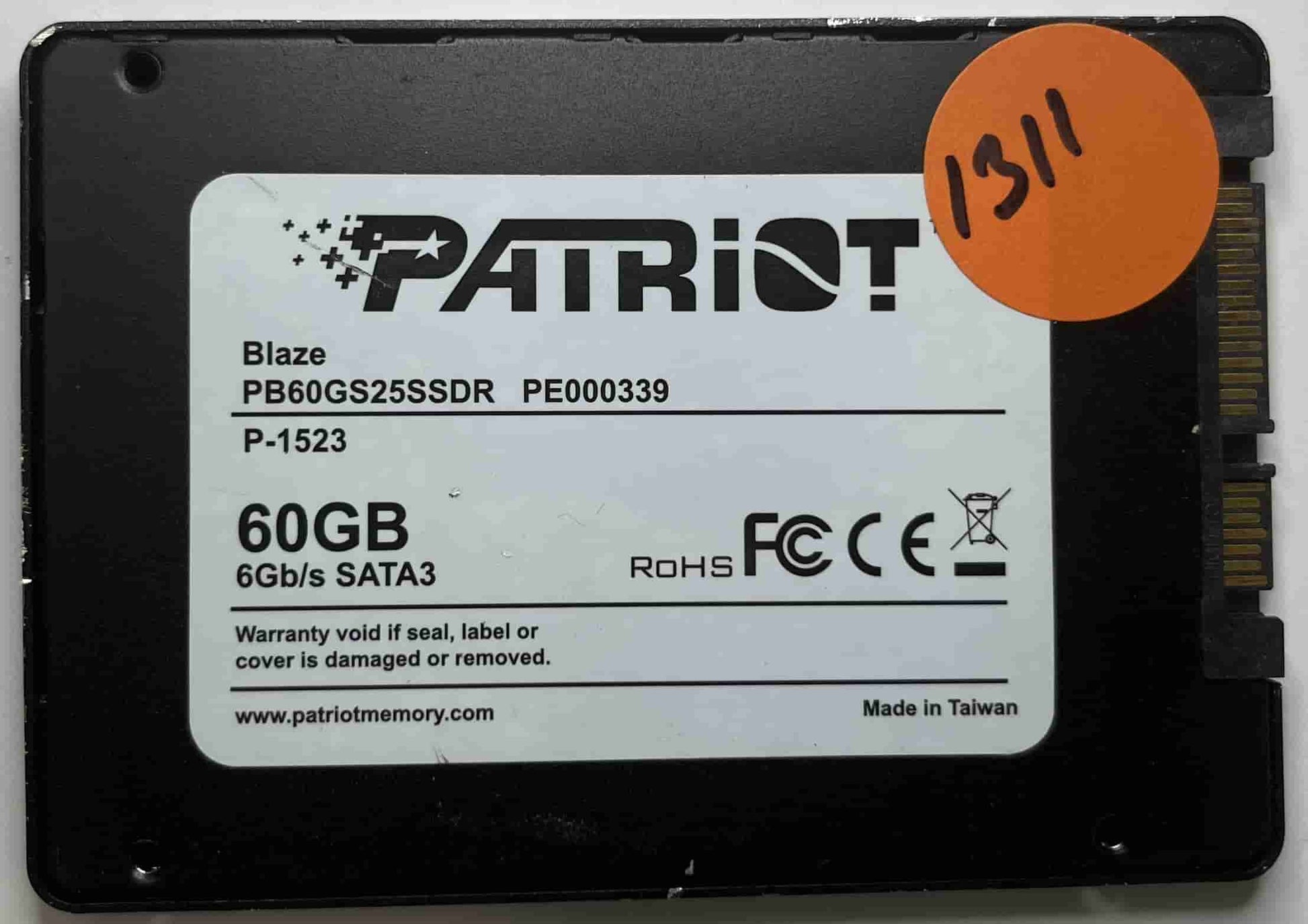 PATRIOT BLAZE PB60GS25SSDR PE000339 (1311) SSD for Sale