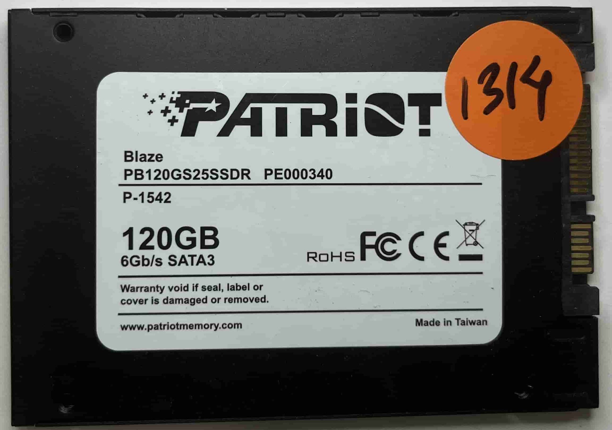 PATRIOT BLAZE PB120GS25SSDR PE000340 (1314) SSD for Sale
