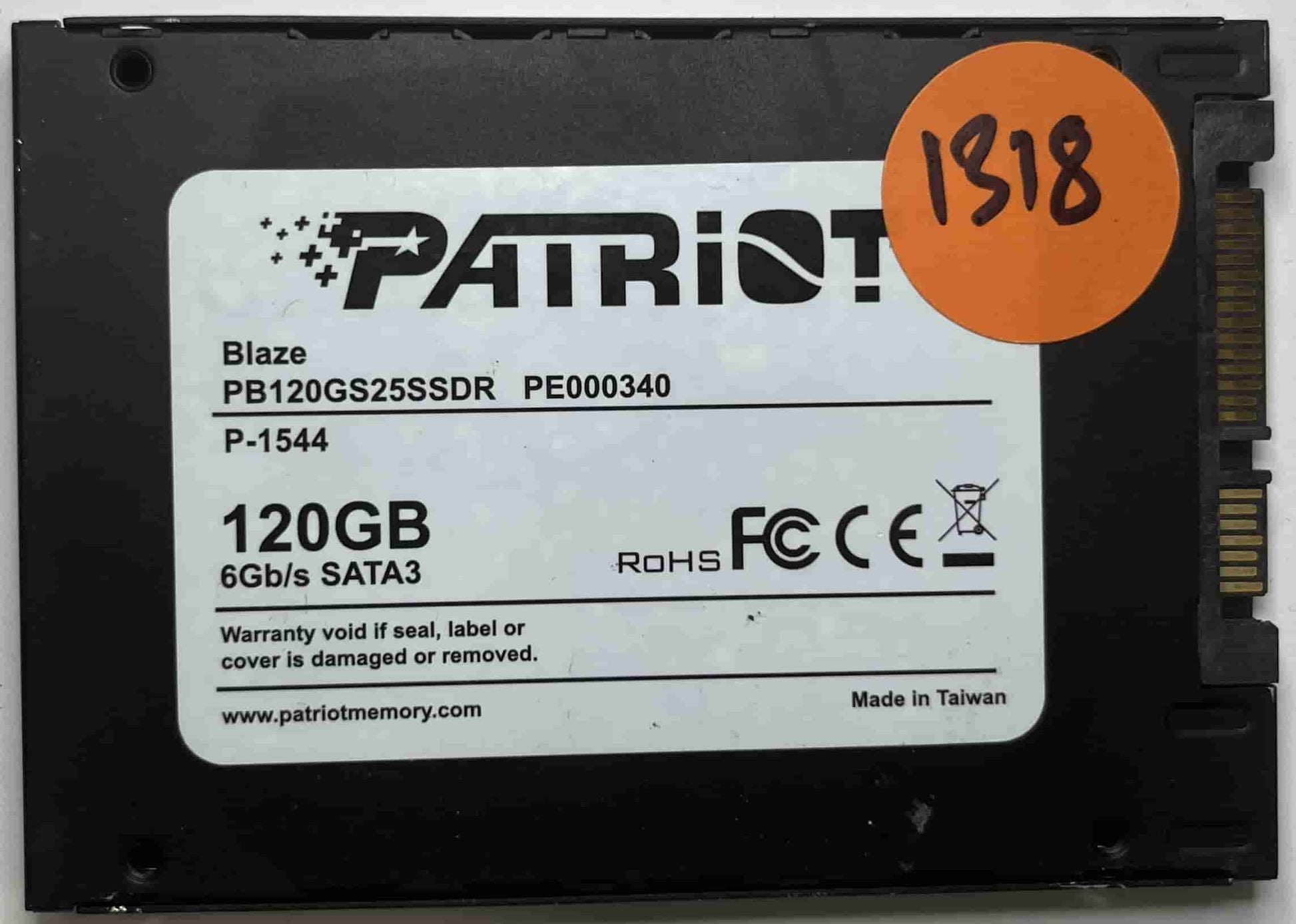 PATRIOT BLAZE PB120GS25SSDR PE000340 (1318) SSD for Sale