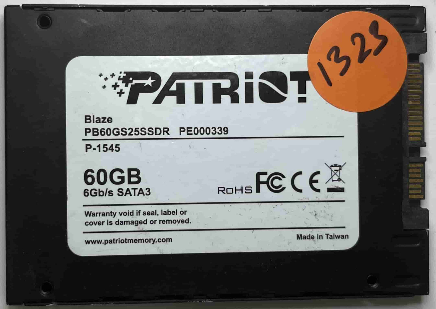 PATRIOT BLAZE PB60GS25SSDR PE000339 (1323) SSD for Sale