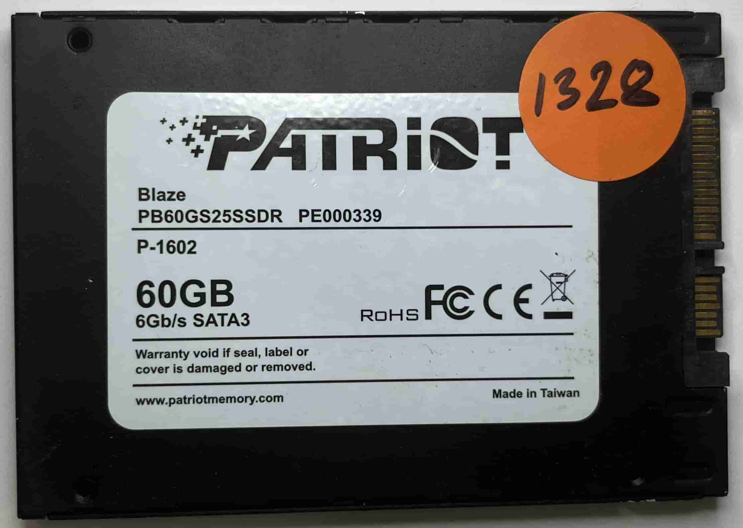 PATRIOT BLAZE PB60GS25SSDR PE000339 (1328) SSD for Sale