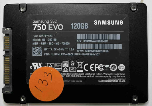 SAMSUNG MZ-750120 MZ7TY120 (133) SSD for Sale