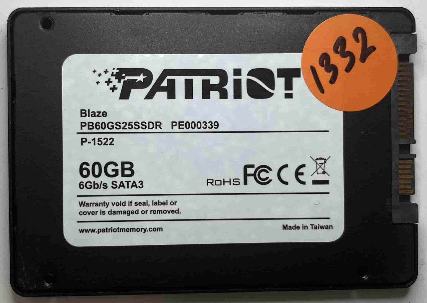 PATRIOT BLAZE PB60GS25SSDR PE000339 (1332) SSD for Sale