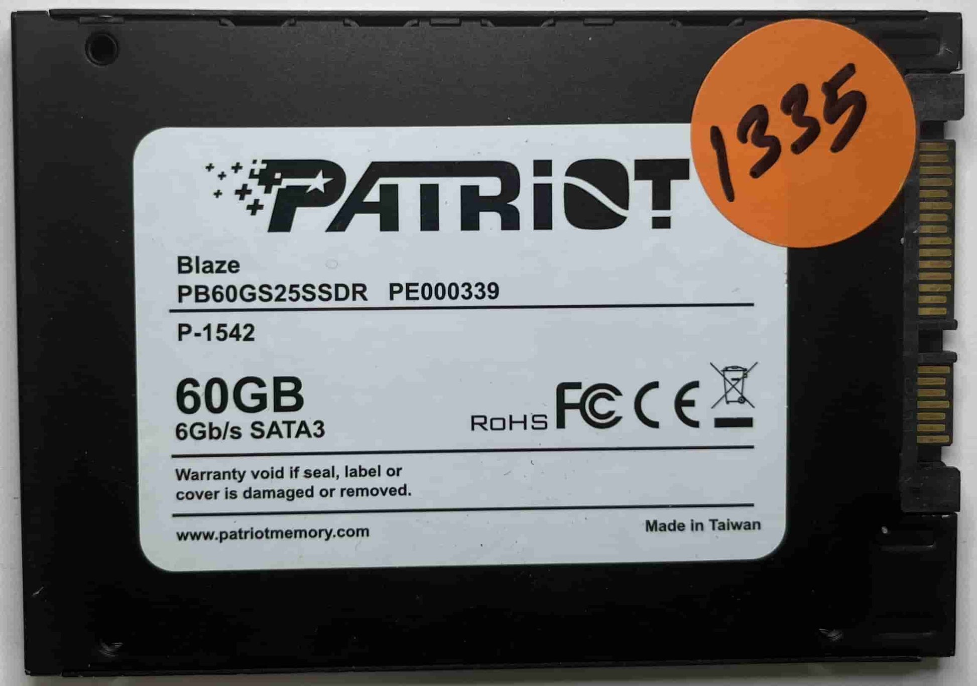 PATRIOT BLAZE PB60GS25SSDR PE000339 (1335) SSD for Sale