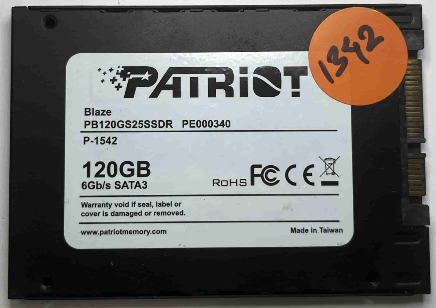 PATRIOT BLAZE PB120GS25SSDR PE000340 (1342) SSD for Sale