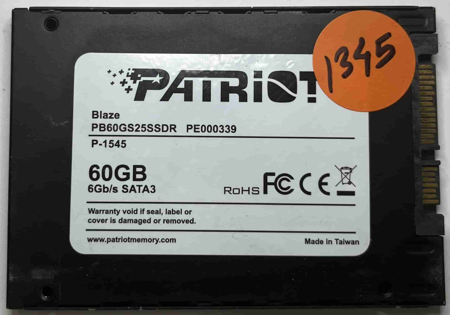 PATRIOT BLAZE PB60GS25SSDR PE000339 (1345) SSD for Sale