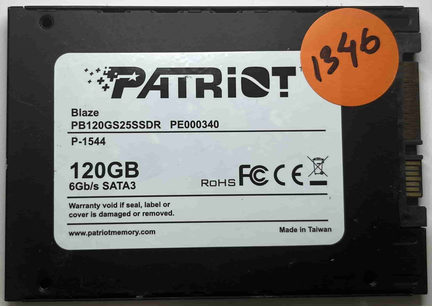PATRIOT BLAZE PB120GS25SSDR PE000340 (1346) SSD for Sale
