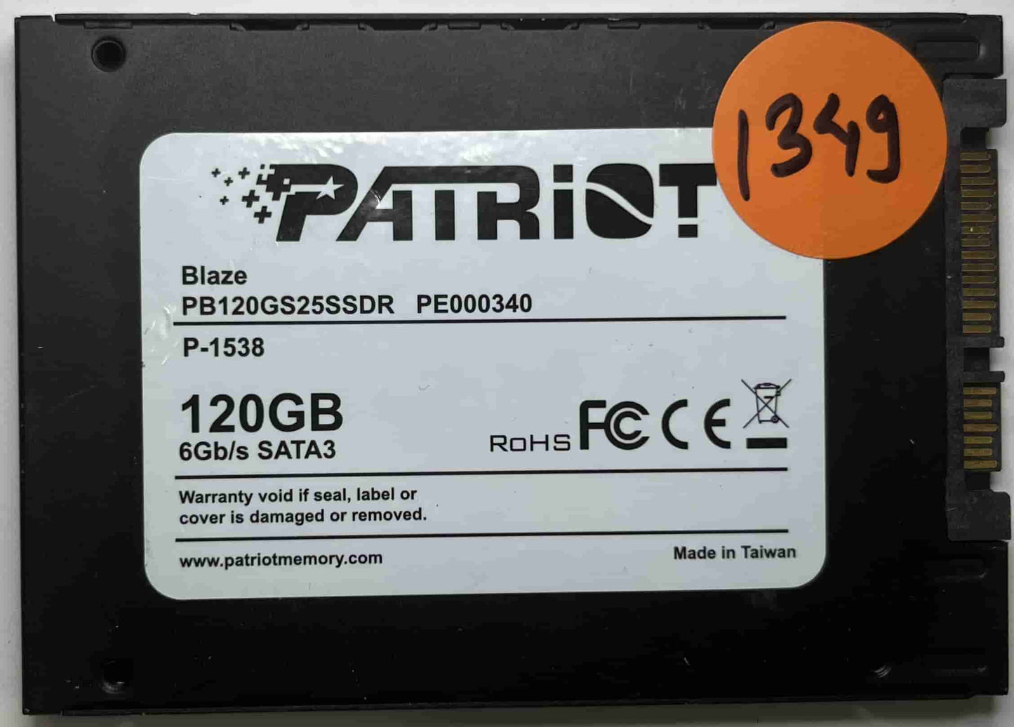 PATRIOT BLAZE PB120GS25SSDR PE000340 (1349) SSD for Sale