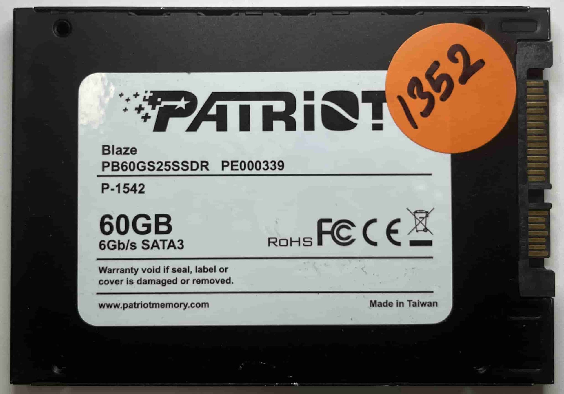 PATRIOT BLAZE PB60GS25SSDR PE000339 (1352) SSD for Sale