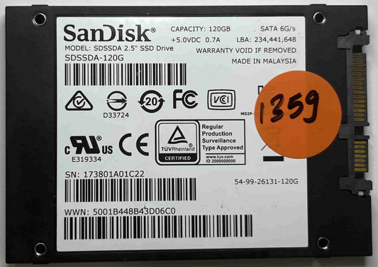 SANDISK SDSSDA120G SDSSDA (1359) SSD for Sale