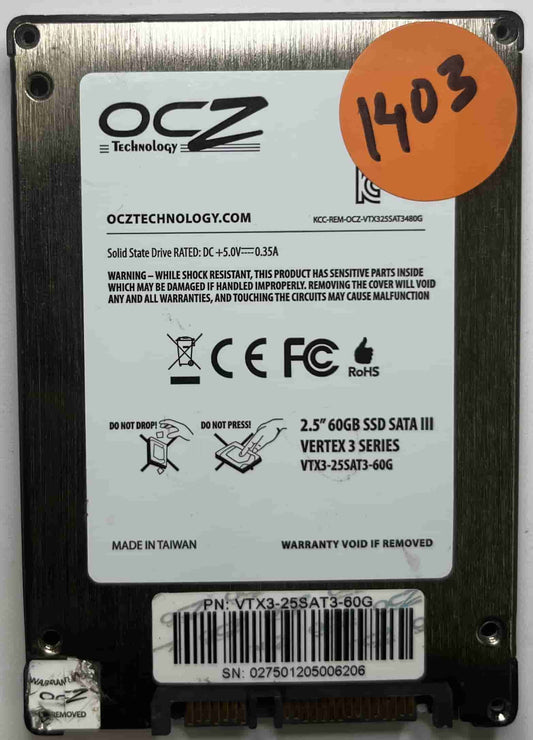 OCZ VERTEX3 60.0 GB VTX3-25SAT3-60G (1403) SSD for Sale