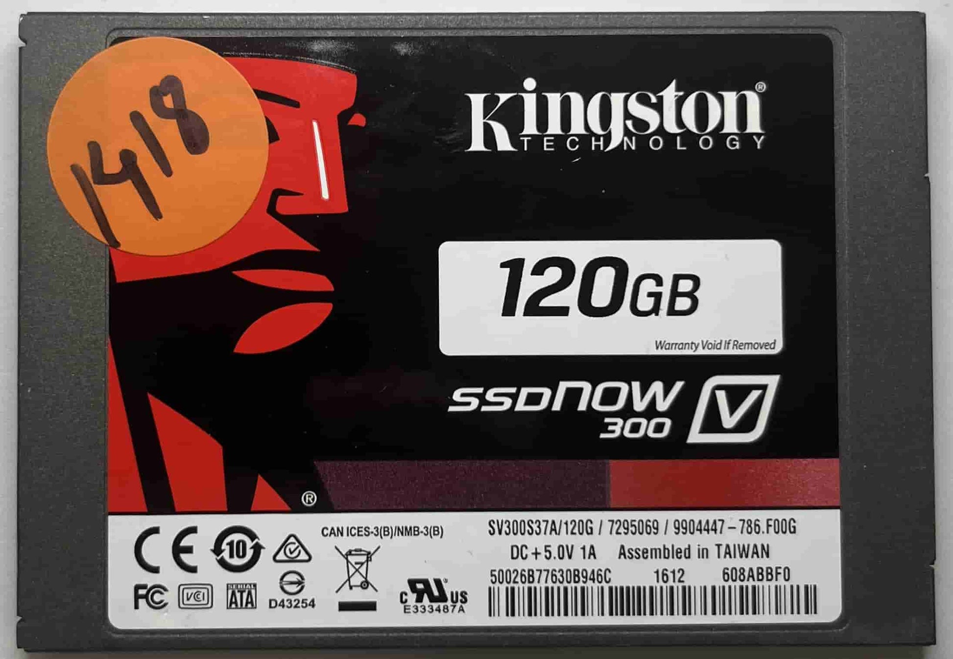 KINGSTON SV300S37A120G (1418) SSD for Sale