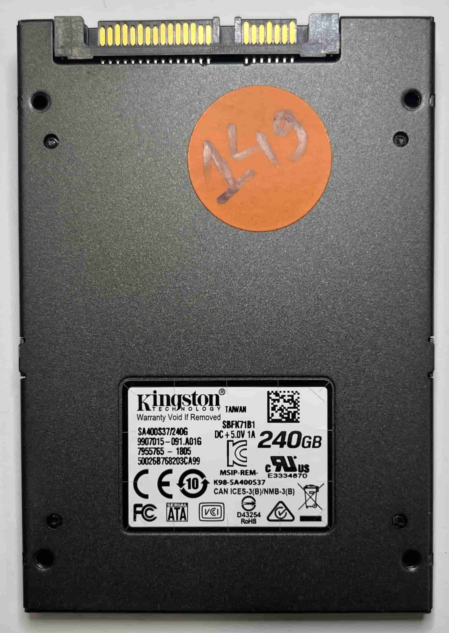 KINGSTON SA400S37240G 7955765-1805 (149) SSD for Sale