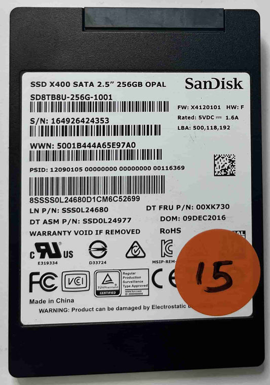 SANDISK SD8TB8U256G1001 SSS0L24680 (15) SSD for Sale