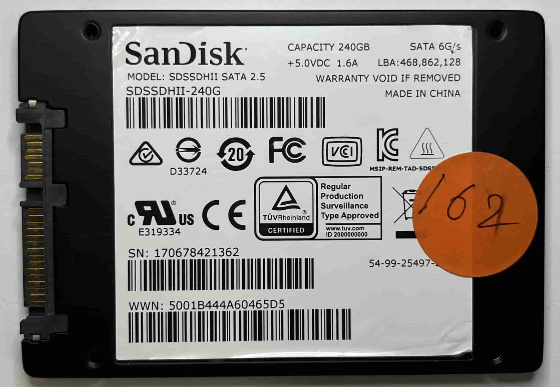 SANDISK SDSSDHII 240G (162) SSD for Sale