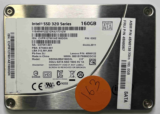 INTEL SSDSA2BW160G3L (163) SSD for Sale