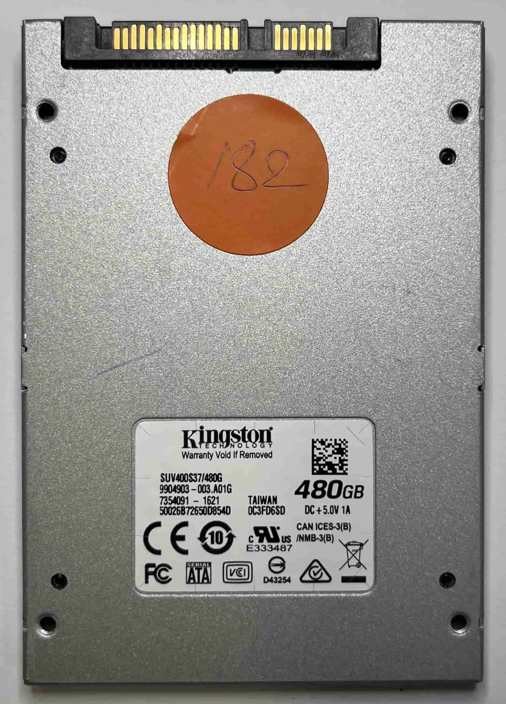 KINGSTON SUV400S37480G 7354091-1621 (182) SSD for Sale