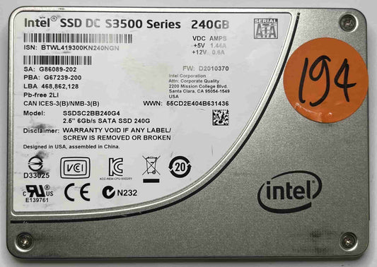 INTEL SSDSC2BB240G4 (194) SSD for Sale