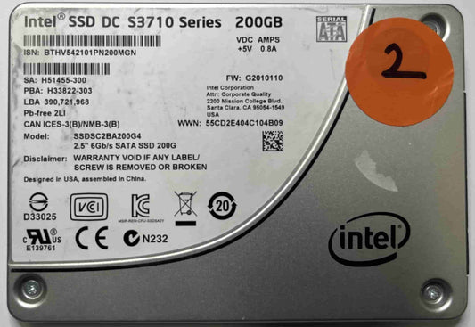 INTEL SSDSC2BA200G4 (2) SSD for Sale