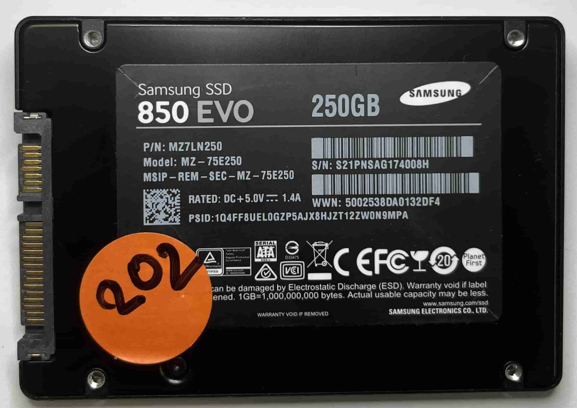 SAMSUNG MZ75E250 MZ7LN250 (202) SSD for Sale