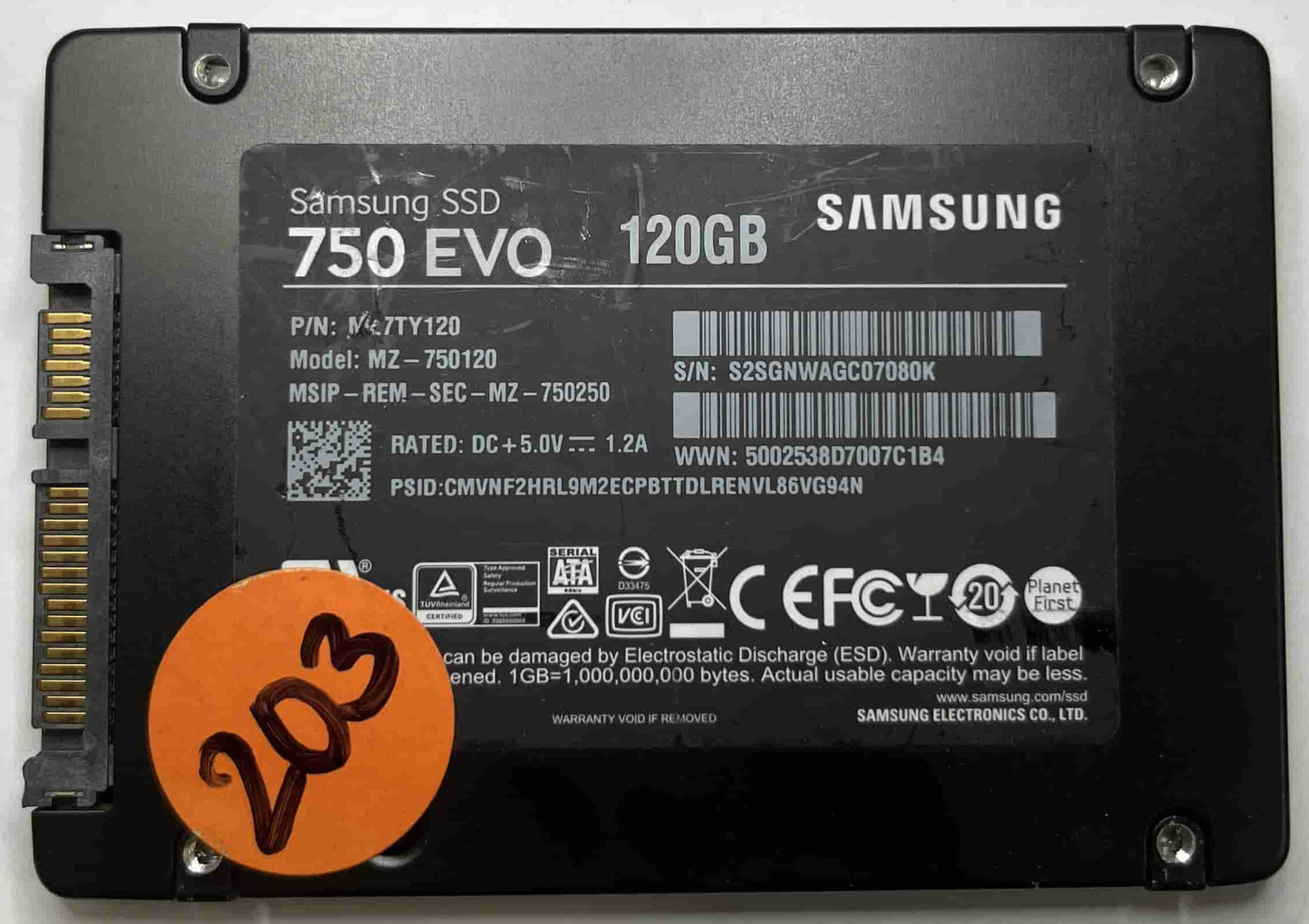 SAMSUNG MZ750120 (203) SSD for Sale