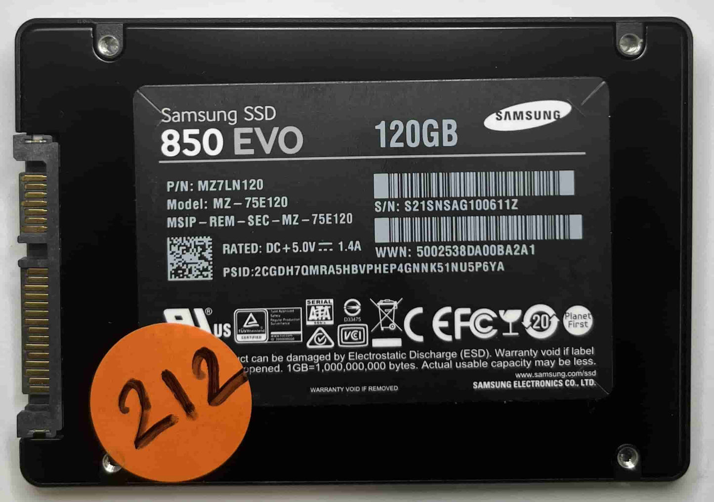 SAMSUNG MZ75E120 MZ7LN120 (212) SSD for Sale