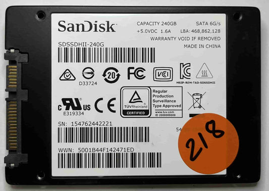 SANDISK SDSSDHII240G (218) SSD for Sale