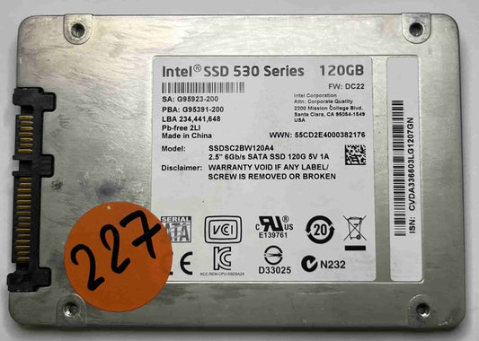 INTEL SSDSC2BW120A4 (227) SSD for Sale