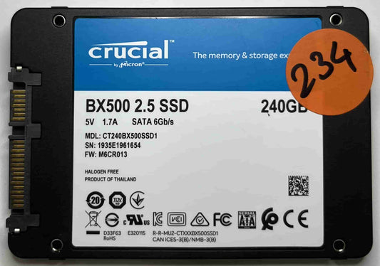 CRUCIAL CT240BX500SSD1 (234) SSD for Sale