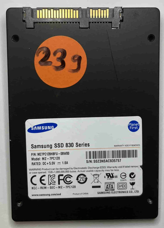 SAMSUNG MZ-7PC128 MZ7PC128HBFU (239) SSD for Sale