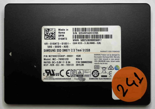 SAMSUNG MZ-7KN512D MZ7KN512HAHP (241) SSD for Sale