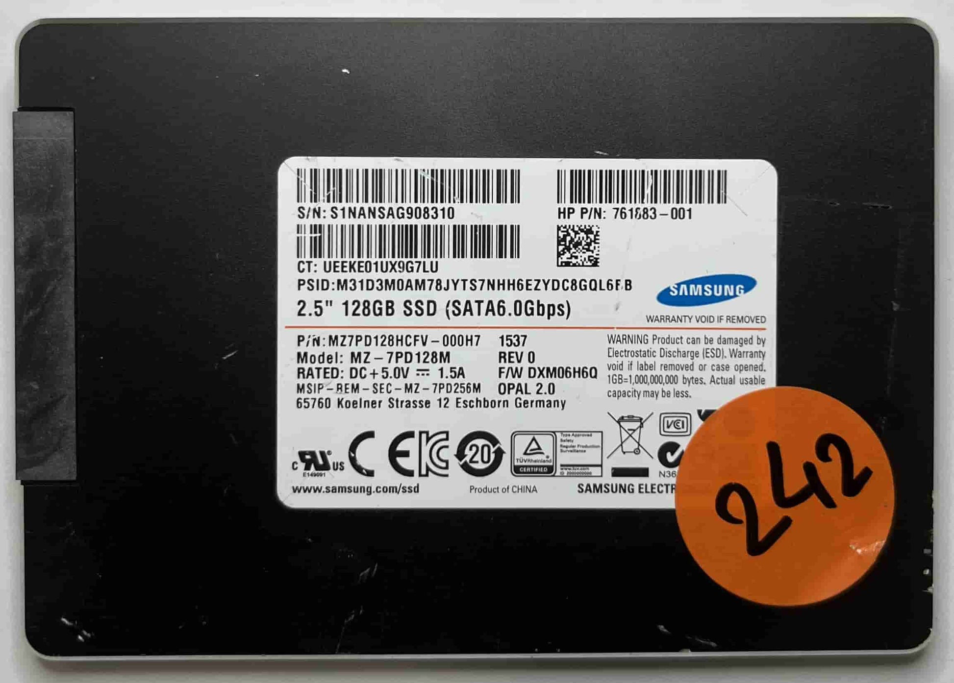 SAMSUNG MZ-7PD128M MZ7PD128MHCFV (242) SSD for Sale