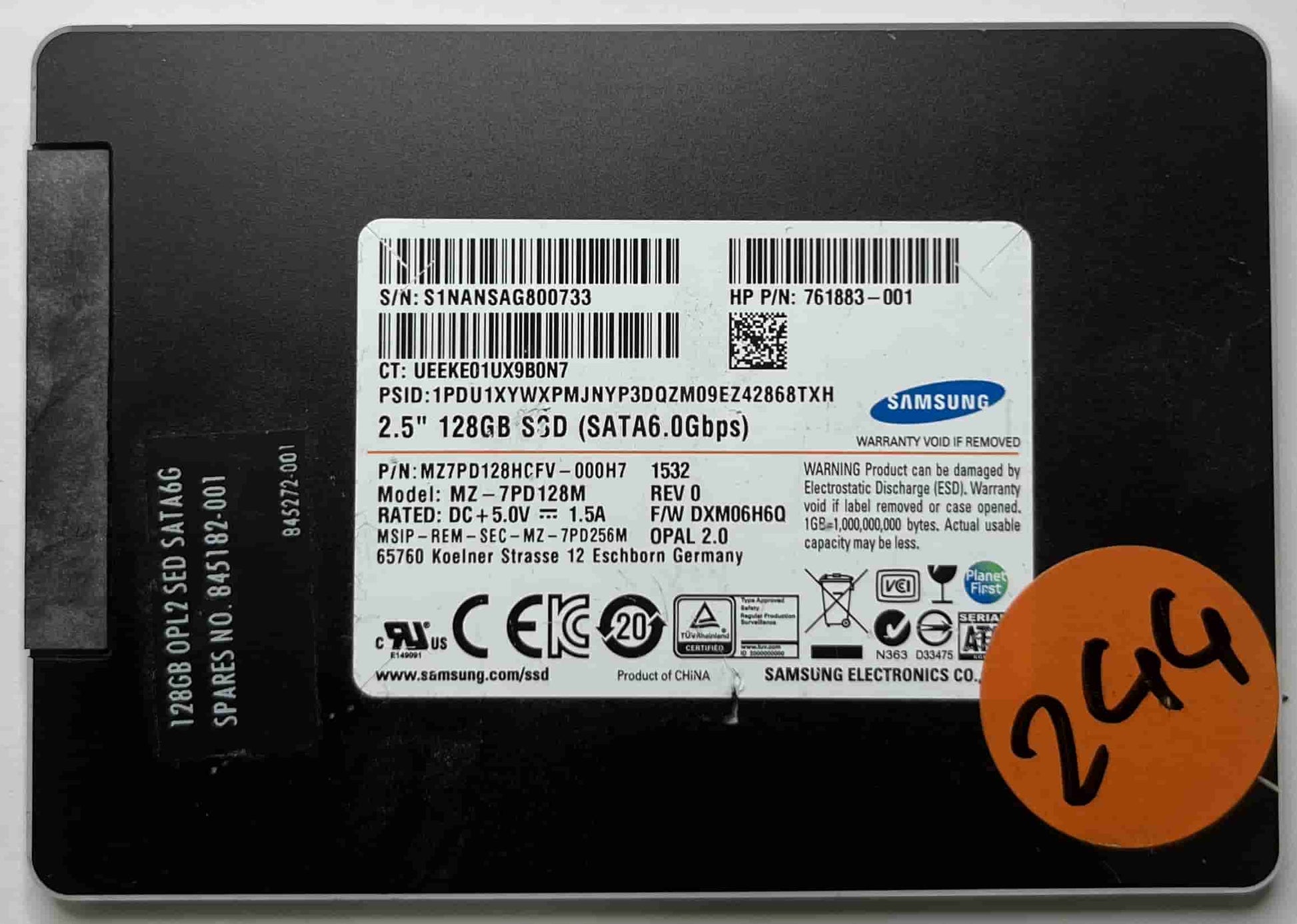 SAMSUNG MZ7PD128M MZ7PD128HCFV (244) SSD for Sale