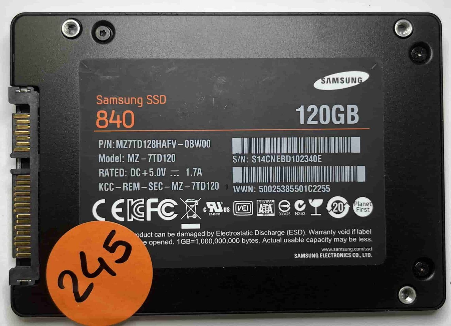 SAMSUNG MZ7TD120 MZ7TD128HAFV (245) SSD for Sale