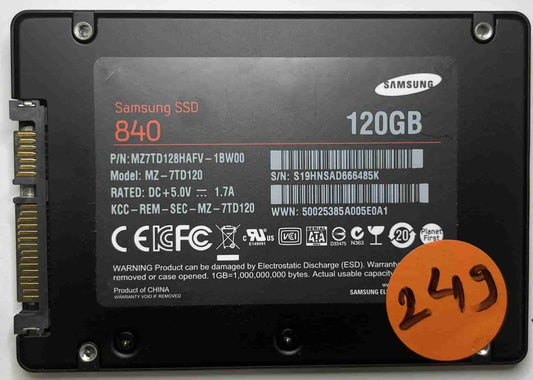 SAMSUNG MZ7TD120 MZ7TD128HAHQ (249) SSD for Sale