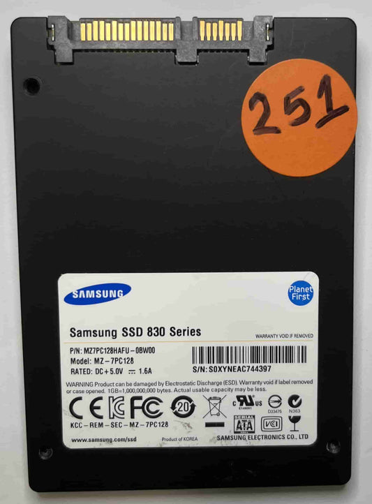 SAMSUNG MZ7PC128 MZ7PC128HBFU (251) SSD for Sale