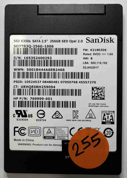 SANDISK SD7TB3Q-256G-1006 769999-001 (255) SSD for Sale