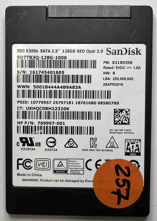 SANDISK SD7TB3Q-128G-1006 769997-001 (257) SSD for Sale