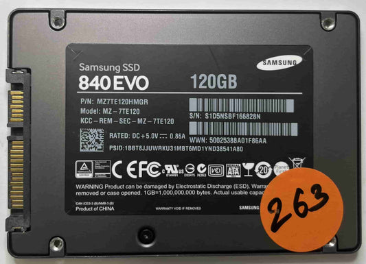 SAMSUNG MZ-7TE120 MZ7TE120HMGR (263) SSD for Sale