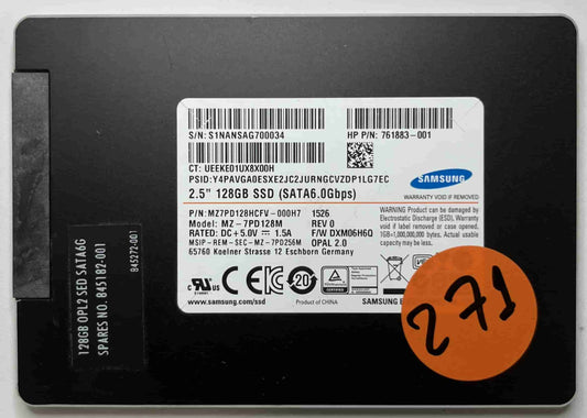 SAMSUNG MZ7PD128M MZ7PD128HCFV (271) SSD for Sale