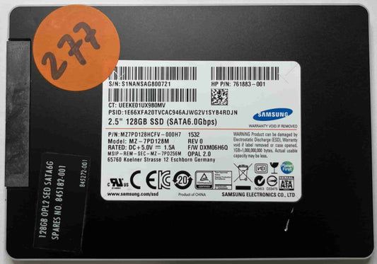 SAMSUNG MZ-7PD128M MZ7PD128HCFV (277) SSD for Sale