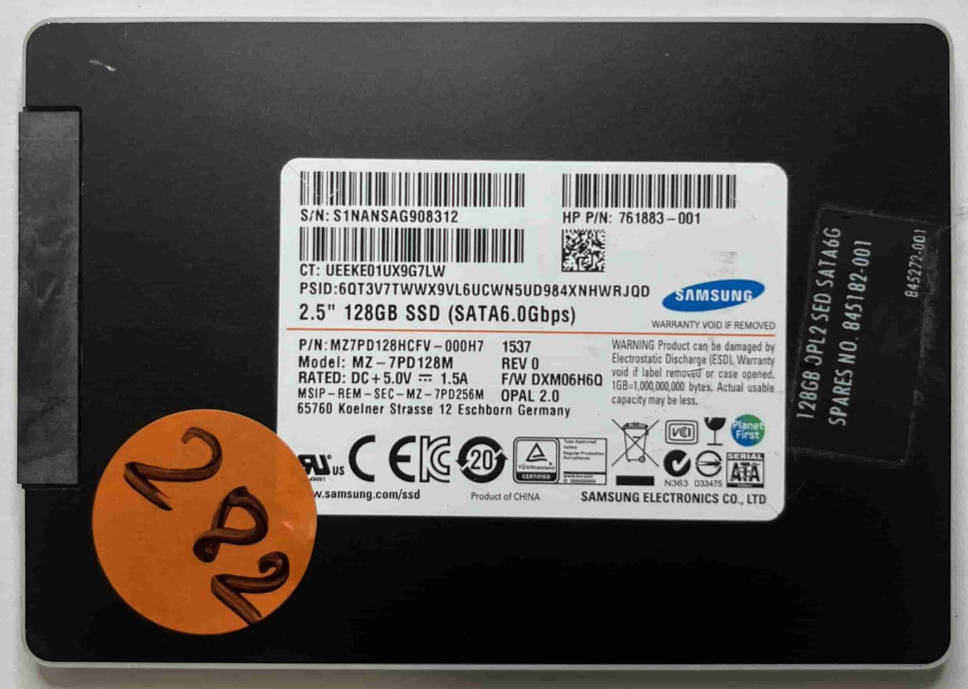 SAMSUNG MZ7PD128M MZ7PD128HCFV (282) SSD for Sale