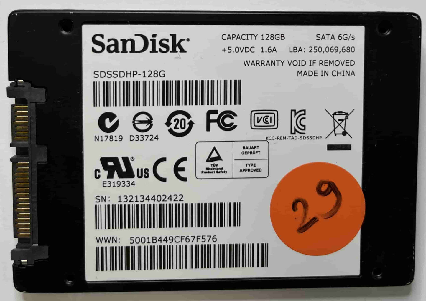 SANDISK SDSSDHP128G (29) SSD for Sale