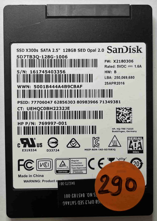 SANDISK SD7TB3Q-128G-1006 769997-001 (290) SSD for Sale