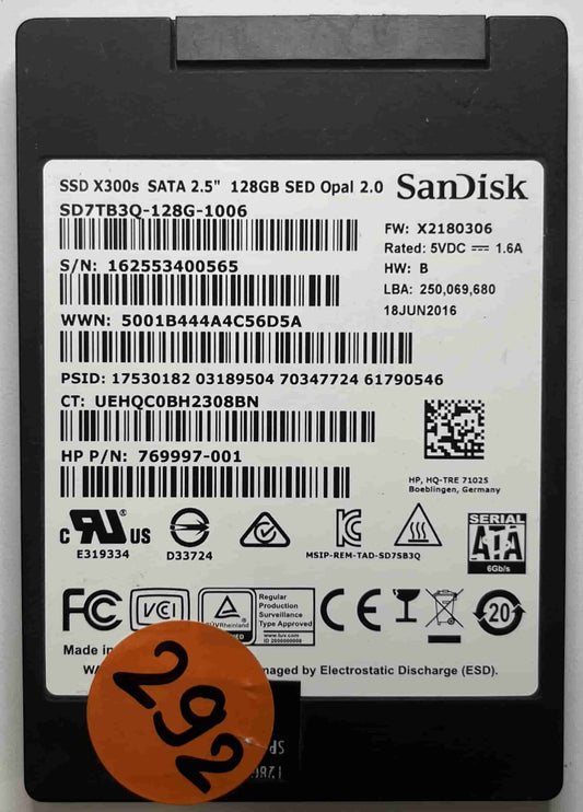 SANDISK SD7TB3Q-128G-1006 769997-001 (292) SSD for Sale